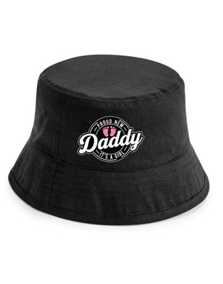 Stolzer Papa It's A Girl Fischerhut lustiges Geschenk für neuen Papa Vatertagsgeschenk