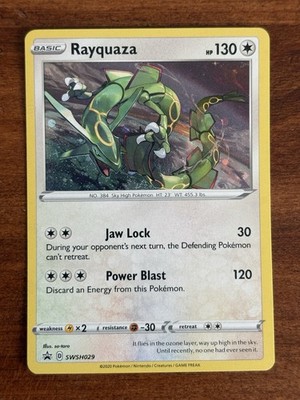 Rayquaza SWSH029 – Pokemon Promo Ultra Rare Holo – Carta NM Inglese Sword & Shield