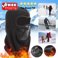 Full Face Mask Balaclava Ski Windproof Fleece Neck Winter Warm for Cold Weather