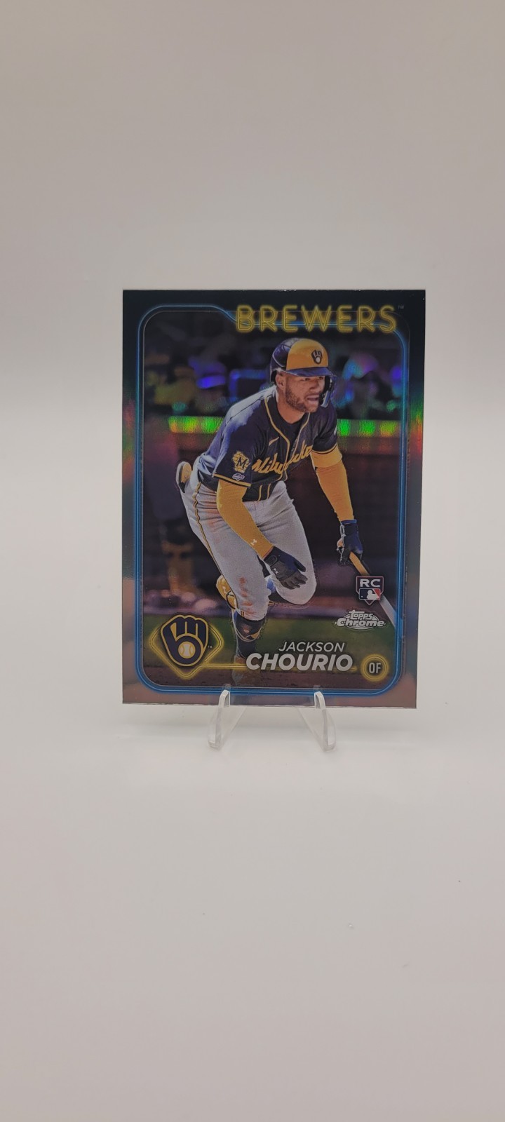 2024 Topps Chrome - Jackson Chourio #161 Refractor (RC)