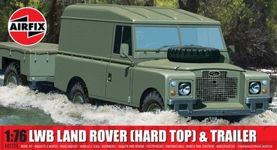 Airfix A02324 LWB Land Rover (Hard Top) & Trailer in 1:76 Bausatz Neu+OVP