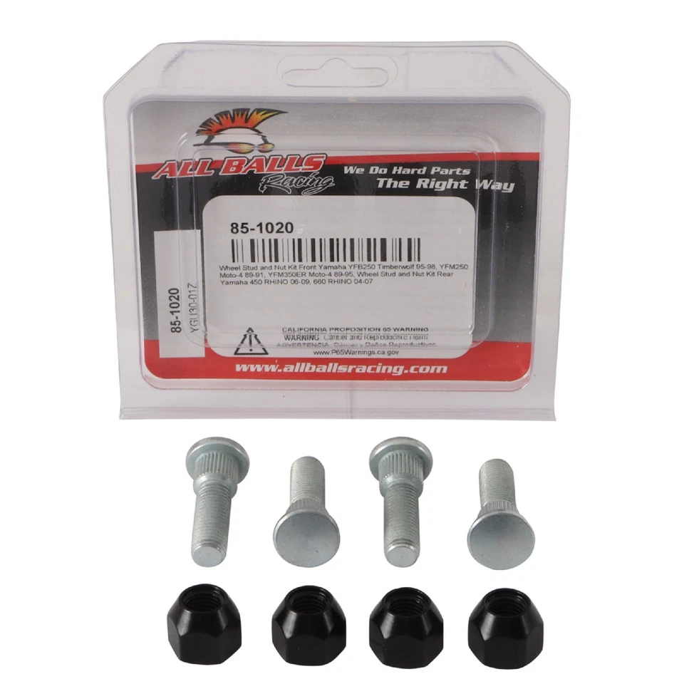 Kit de tuercas y pernos de rueda All Balls 85-1020 para Yamaha 660 RHINO 04 05 06 07 Foto 3 de 4