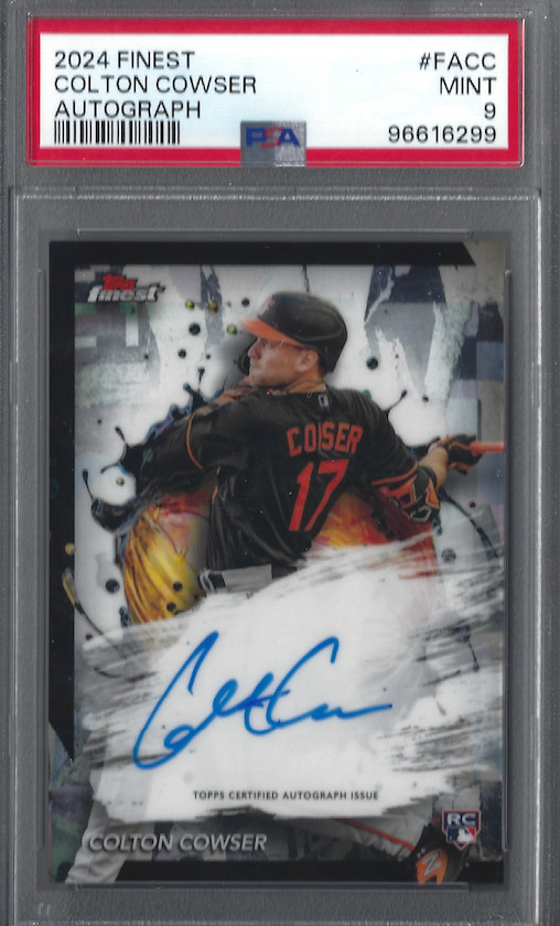 2024 Topps Finest - Finest Autographs Colton Cowser #FA-CC (AU, RC)