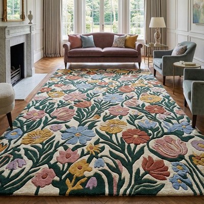 Designer Rug | Irregular Rug | Wool area Rugs | Living Room Rug | Tufted A233