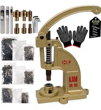 DK98 Upgraded Have Duty Hand Press Grommet kit w/Eyelet Punch Tool kit 3Dies L