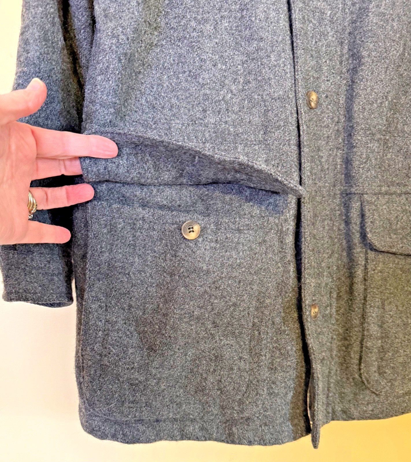 Pendleton Jacket Coat Gray Wool Thinsulate Lined … - image 8