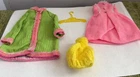 Vintage Barbie skipper #1747 pink Princess jacket green pink trim