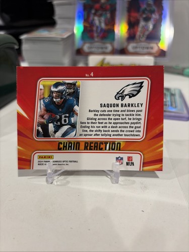 Reacción en cadena Donruss Optic Saquon Barkley 2024  - Imagen 2 de 2