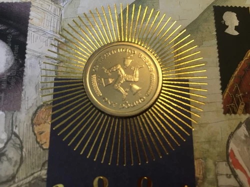 ISLE OF MAN STAMPS BENHAM COIN FIRST DAY COVER 2000 MILLENNIUM £1 MINT COIN