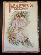 Pearson's Magazine July 1908 Cover by Boehm, Stories by Louis Tracy, Fred White