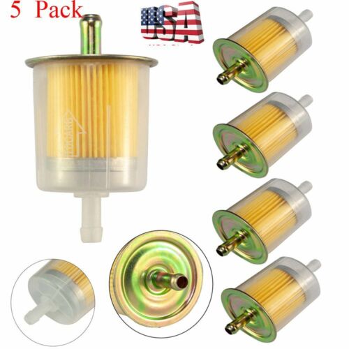 5Pc High Performance Universal 5/16" Fuel Filter Industrial Inline Gas Fuel Line - Photo 1 sur 12