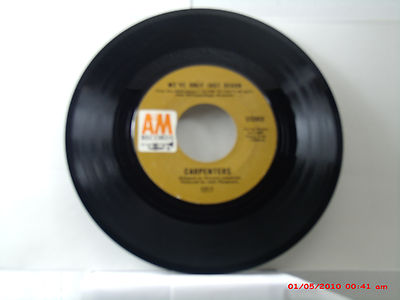 THE CARPENTERS -(45)- WE'VE ONLY JUST BEGUN / ALL OF MY LIFE - A&M RECORDS- 1970