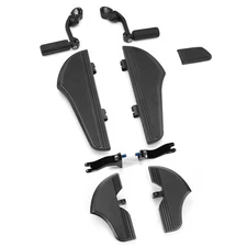 Defiance Black Floorboards Harley Touring FLHX FLTR FLHT 1980-2025