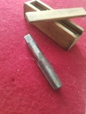 Antique Tap and Die 3 1/2" X 7/8 + Wood Box 