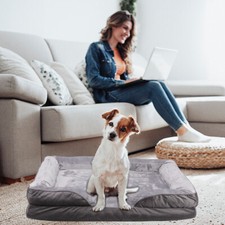 Orthopedic Memory Foam Pet Dog Bed Jumbo Soft Mattress Removable Cover