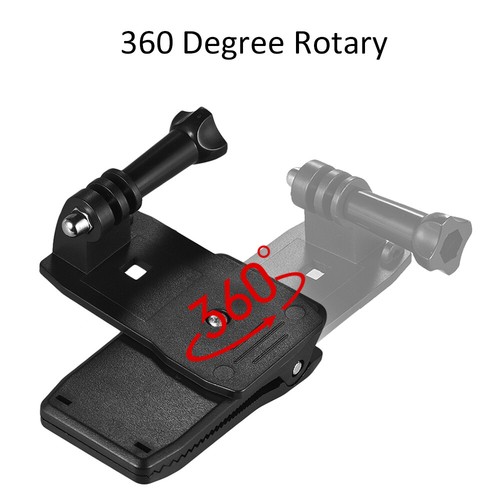 BACKPACK CLIP CLAMP MOUNT FOR GO PRO 6/5/4 YI LITE 4K+ACTION CAMERA W2P0 - Picture 5 of 5