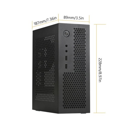 A09 Mini ITX Computer Case Chassis HTPC Host Case USB3.0 ITX Enclosure Computer - Picture 8 of 12
