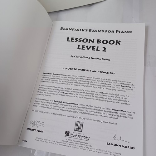 Beanstalk's Basics For Piano NEW Lesson Book Level 2 -Bravo Box Reward Stickers - Picture 3 of 9