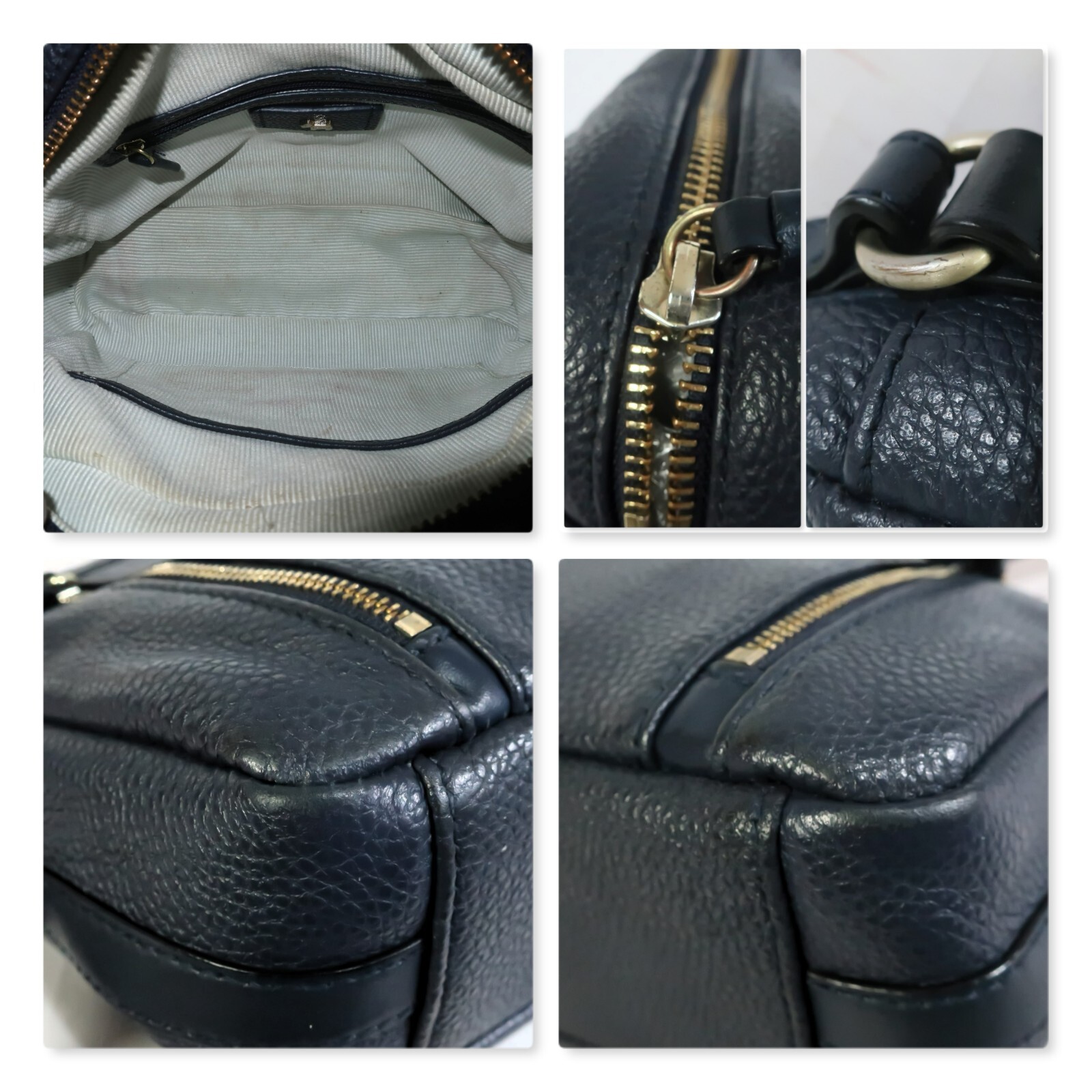 RADLEY Penhurst Bag Crossbody Messenger Navy Leather Dog/Dust Bag RRP £