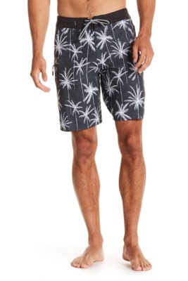 Men's Rip Curl 38 Mirage Palm Trip Hawaii Board Shorts Black White 20'' Length