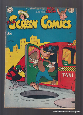Real Screen #27 1949 DC Comic Book Fox Crow VG-F