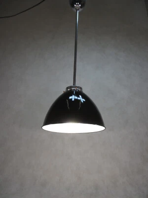 Art Deco Deckenlampe Antik Emaille Fabriklampe Bauhaus Lampe Alte Werkstattlampe - Bild 1 von 4