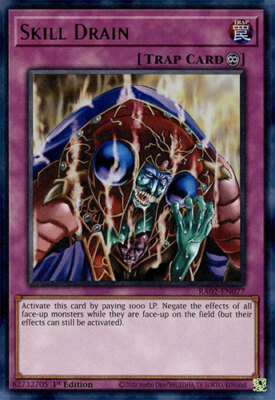 skill drain yugioh card Yu-Gi-Oh Card - RA02-EN077 - SKILL DRAIN (ultra rare holo) - NM/Mint