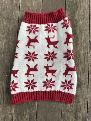 Turtleneck Knitted Dog Cat Sweater Warm Pet Winter Clothes Small Holiday S