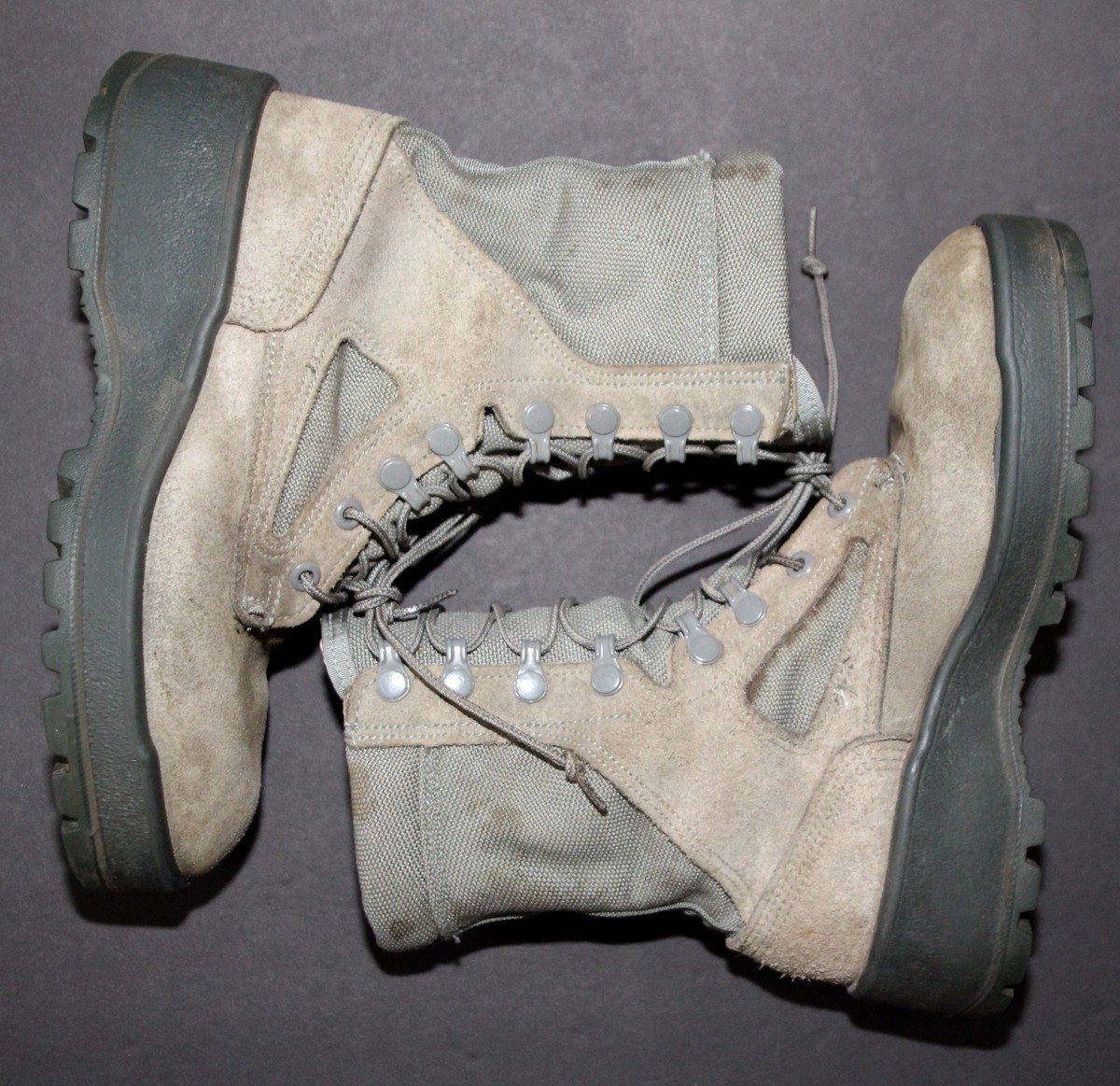 米軍ウェルコ　FORCE　TW　ミリタリーブーツ　US9.2/1W（27.5㎝） Wellco Air Force TW Boots Mens Size 11R Combat Military Green