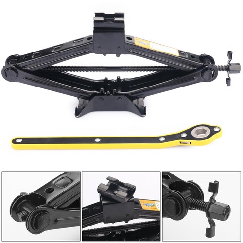3 Set 2 Ton Scissor Jack for Car, with Hand Crank Portable Repair Tool Rust-R... - 第 3/7 張圖片