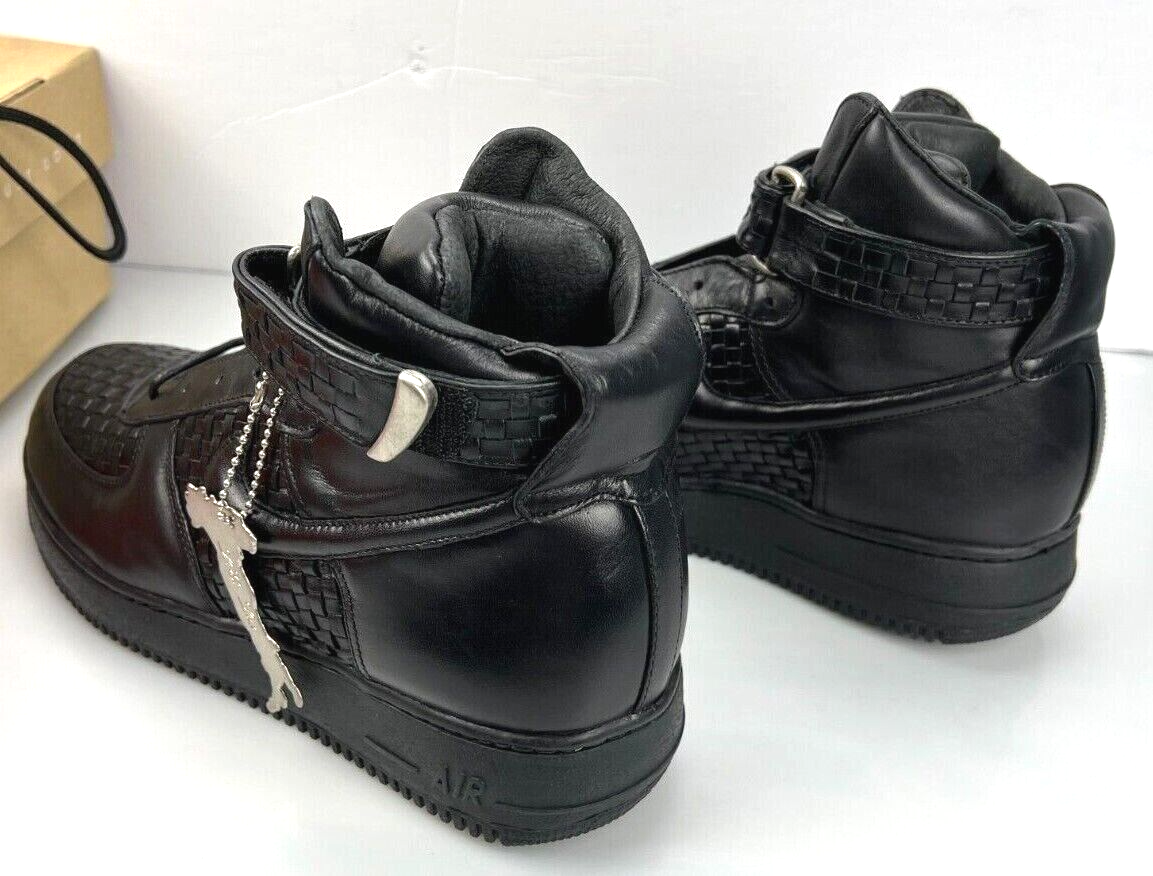 Nike AIR FORCE 1 HIGH LUX Black Men's Shoes Made in Italy Nike AIR FORCE 1 HIGH LUX Black Men's Shoes Made in Italy
