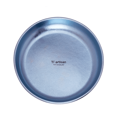 Pure Titanium Single Wall Plate Round Dinner Dish Pan Outdoor Camping Tableware - Picture 12 of 15