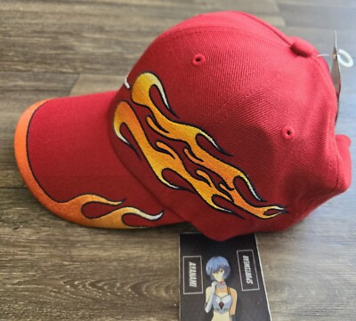 NWT Nike Swoosh Flames Strapback Hat Red Vintage Y2K Rare | eBay display picture 3
