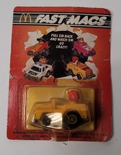 NEW Vintage 1985 McDonalds Fast Macs Ronald McDonald Pull Back Racer Toy Car