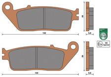 Front Brake Pads MHR SYNT Yamaha WR 125 R 2009-2013 / WR 125 X 2008 >