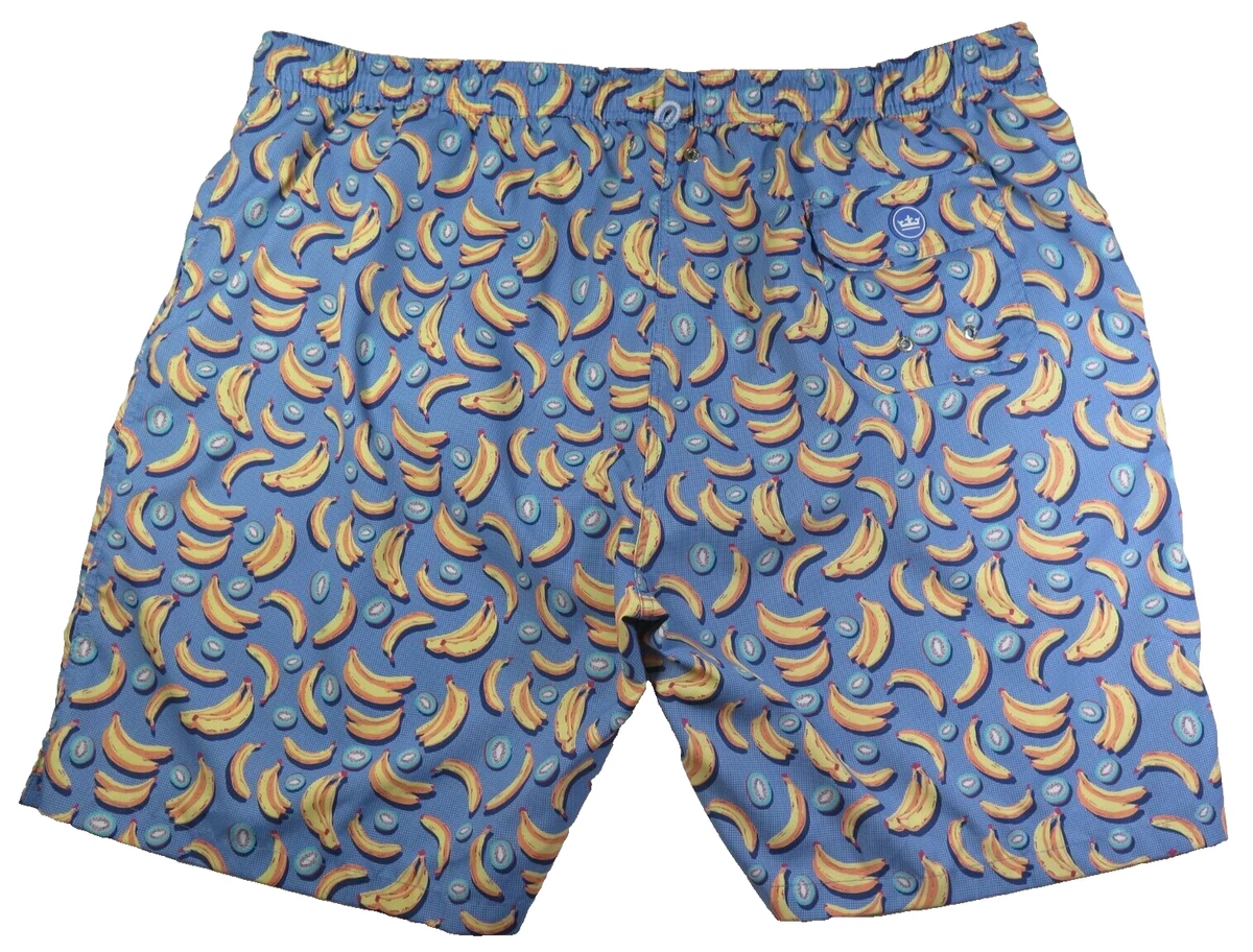 Peter Millar Seaside Collection Swimwear Bananas Swim Trunks XXL 2XL NWOT NEW