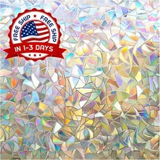 Pelicula De Privacidad Para Ventanas, Cubierta De Vidrio De Vinilo 17.5" x 78.7"