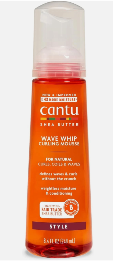 Cantu Wave Whip Curling Mousse, for natural curls, coils & waves  248ml