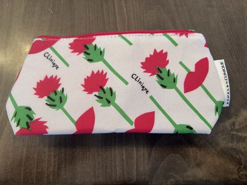 Clinique Cosmetic Makeup Bag New, Never Used 8” x 5” x 2”