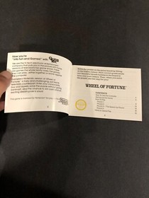 wheel of fortune nes Manual