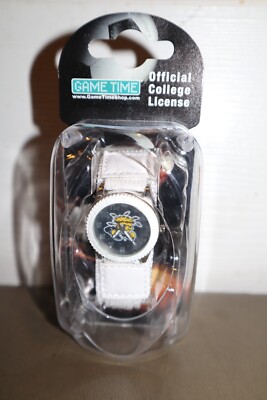 NEW- College Wichita State Shocker Unisex Watch White Game Time Adjustable Strap