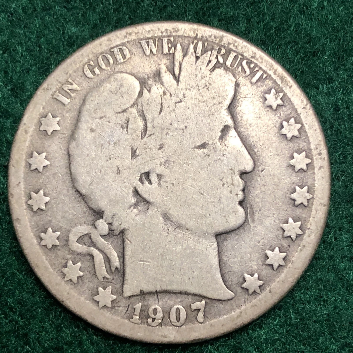 1907 Year Barber Half Dollars (1892-1915) for sale | eBay