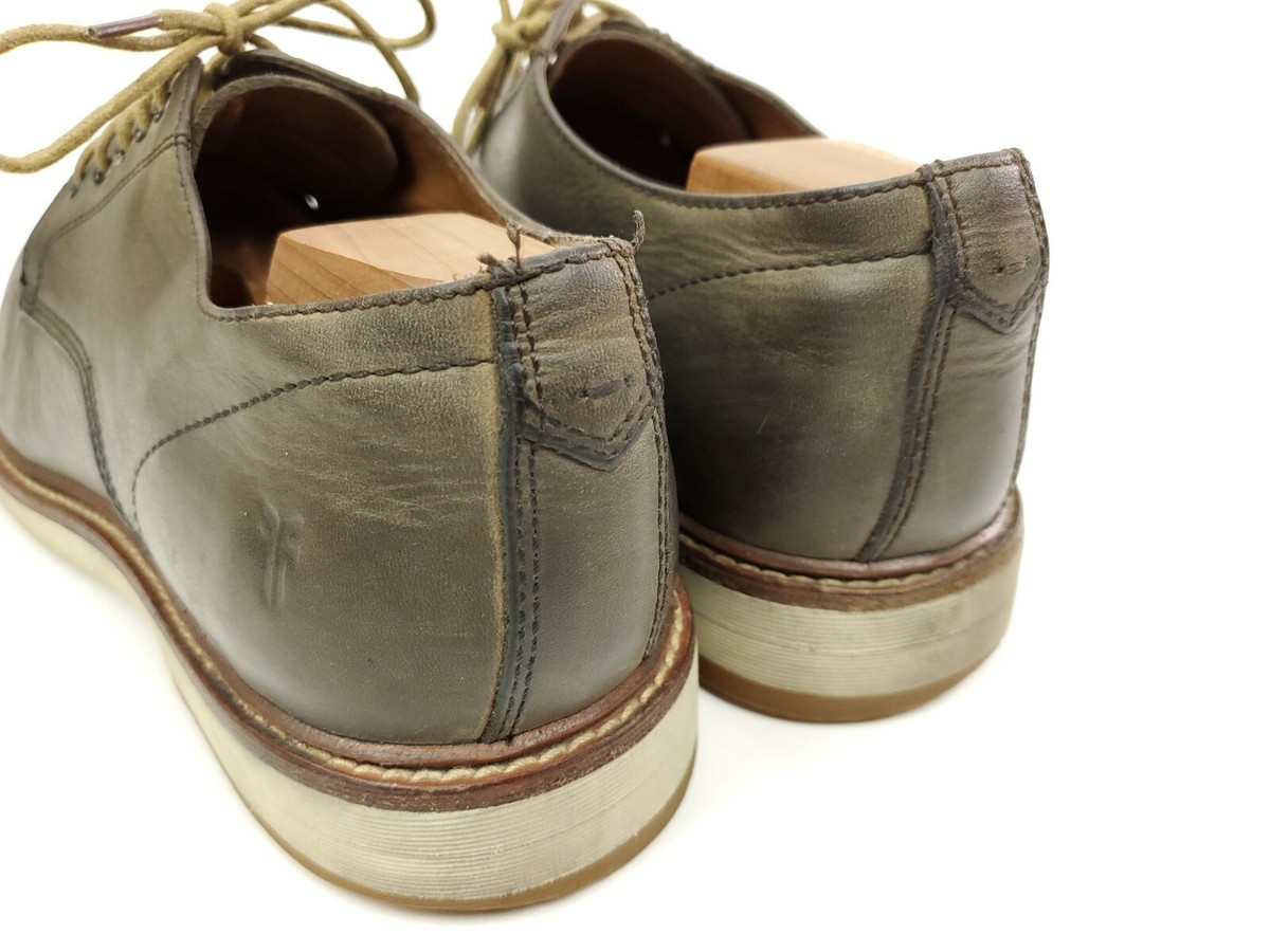 Frye Oxfords Size 11 Grant Lace Up Gray Leather Comfort Plain Toe Casual Shoes Frye Oxford Lace Up Comfort Shoes for Women for sale | eBay main image 3