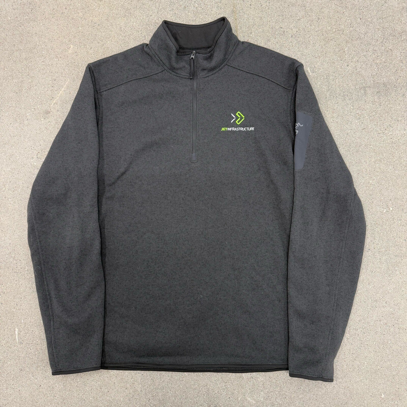 ARC'TERYX Arcteryx Giacca Uomo XL Grigio Outdoor Pile Maglione Logo Attivo