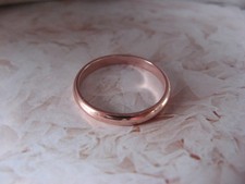 Solid Copper Band Ring CR47T - Size 4 thru 11. 2.5mm wide - Thin.