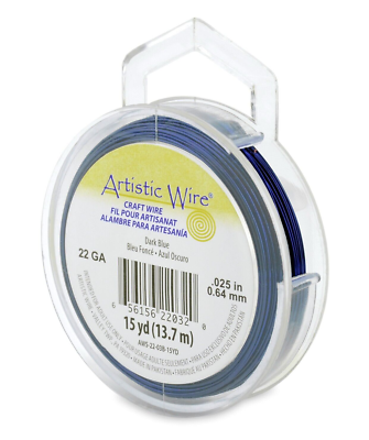 Artistic Wire 22-Gauge Black Wire, 15-Yards by Beadalon 22g