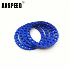 4x 1.9in Wheel Rims Beadlock Ring METAL Replacement for 1/10 RC Axial SCX10 Car