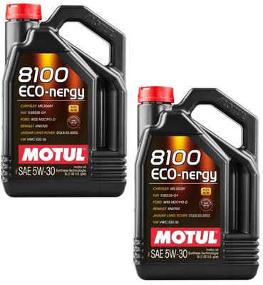 10l Motul 8100 Eco-nergy 5W-30 Motoröl 2x5l A5/B5, WSS-M2C913-D, STJLR.03.5003