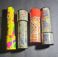 Lot of 4 Vintage Kaleidoscopes Retro Kaleidoscope Childrens Toy Scientific Fun