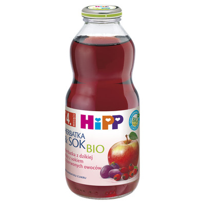 9062300109945 HiPP BIO od pokoleń, Herbatka z dzikiej róży z sokiem z czerwonych